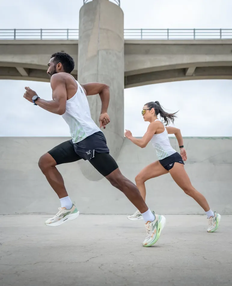 People exercising in a modern fitness environment